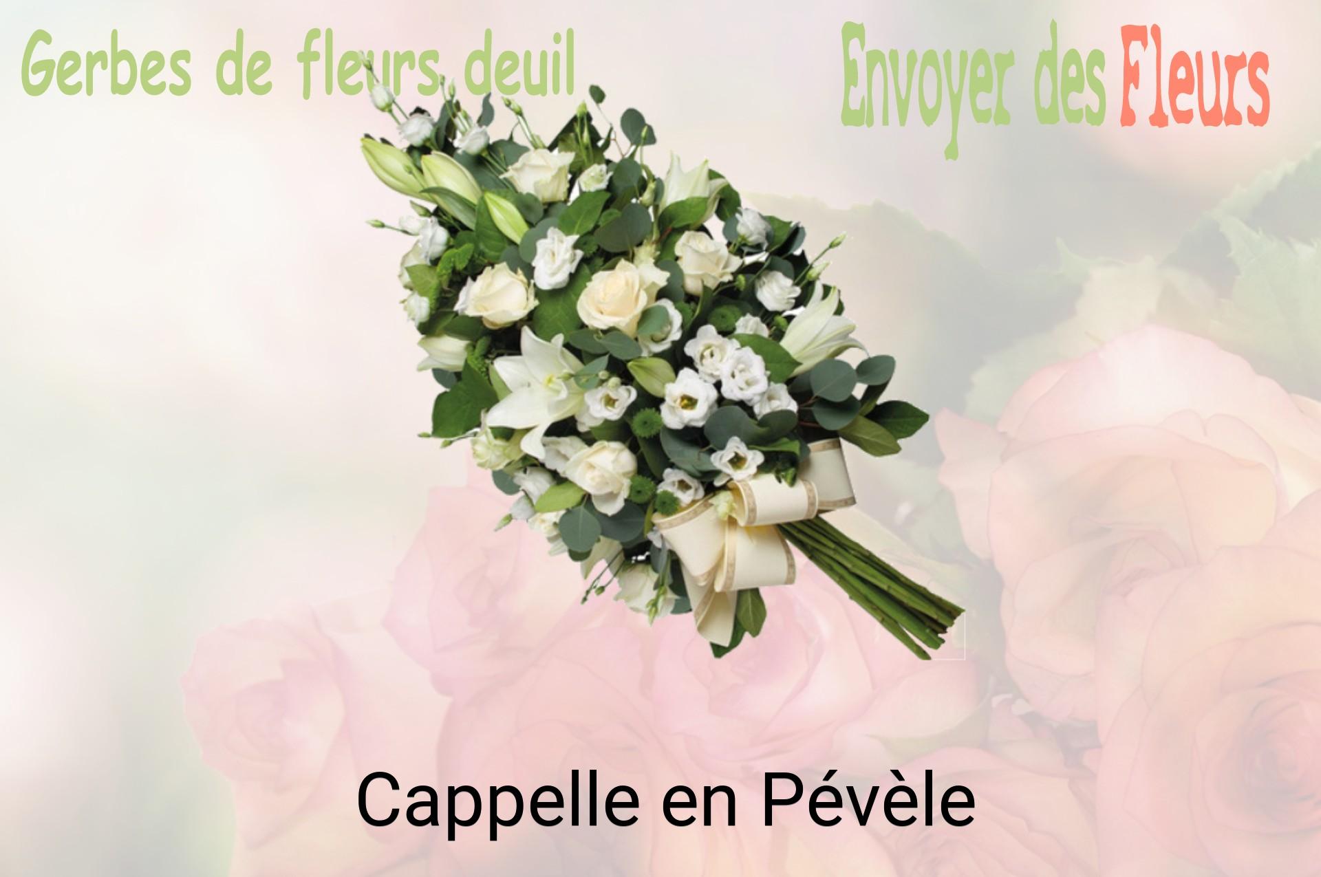 Gerbe de fleurs de deuil livrée à Cappelle-en-Pévèle